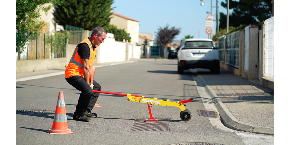 Mini LIFTPLAQ - Lève plaque magnétique / Hauteur 75 cm